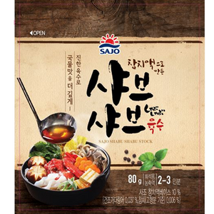 해표 샤브샤브 육수, 80g, 1개