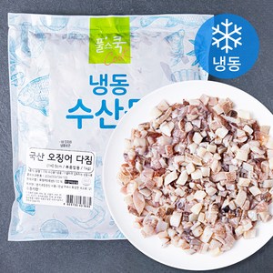 풀스쿡 국내산 오징어 다짐 볶음밥용 (냉동), 1kg, 1개