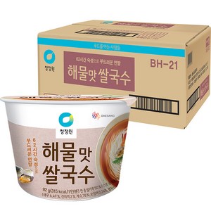 청정원 해물맛 쌀국수, 92g, 12개