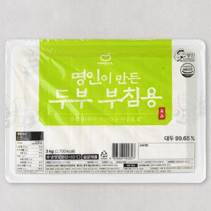 한둘 명인이 만든 두부 부침용, 3kg, 1개