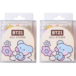 BT21 롤스티커 코야, 혼합색상, 2개