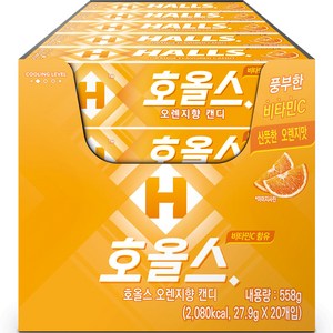 호올스 스틱 오렌지 캔디, 27.9g, 20개