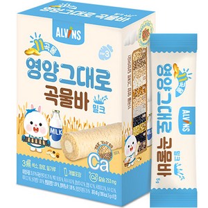 엘빈즈 11곡물 영양그대로 곡물바, 우유맛, 40g, 1개