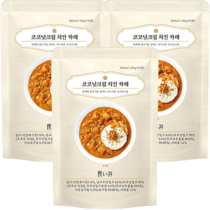 요이벤 코코넛크림 치킨 카레, 150g, 3개