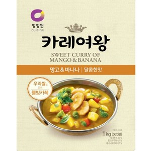 청정원 카레여왕 망고 & 바나나, 1kg, 1개