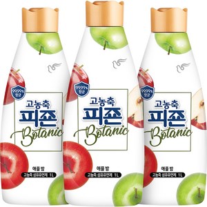 피죤 고농축 항균 보타닉 섬유유연제 애플밤 본품, 1L, 3개