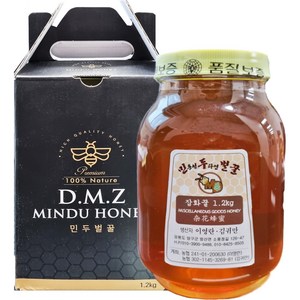 민두벌꿀 민통선 두타연 벌꿀, 1.2kg, 1개