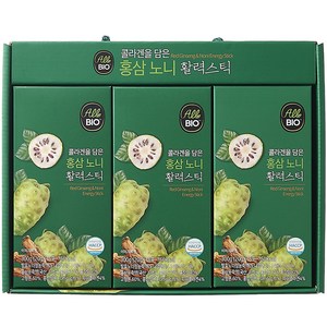 올바이오 홍삼 노니 활력스틱 15p, 300g, 3개