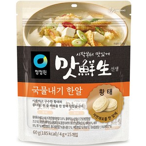 청정원 맛선생 황태 국물내기 한알, 60g, 1개