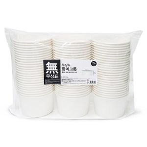 무상표 종이그릇 120 x 75 mm 750ml, 75개, 1개