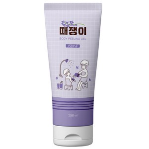 때쟁이 바디 필링젤 바디스크럽 퍼플 라벤더향, 250ml, 1개