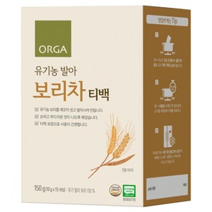 올가홀푸드 유기농 발아 보리차, 10g, 15개입, 1개, 10g