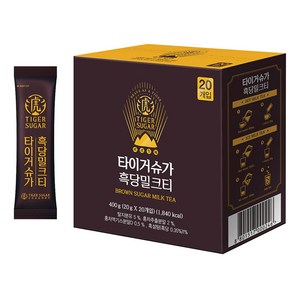 타이거슈가 흑당밀크티, 20g, 20개입, 1개