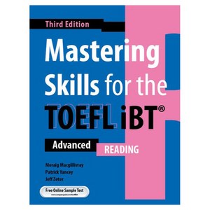 Mastering Skills for the TOEFL iBT Advanced Reading, 웅진컴퍼스