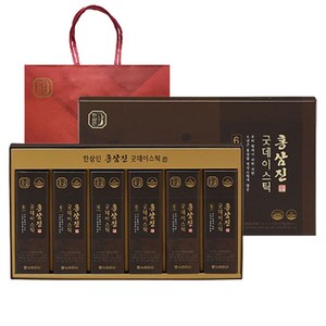 한삼인 홍삼진 굿데이스틱 60p + 쇼핑백, 600ml, 1개