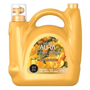 AURA 프리미엄 초고농축 섬유유연제 페어 앤 프리지아 본품, 5.5L, 1개