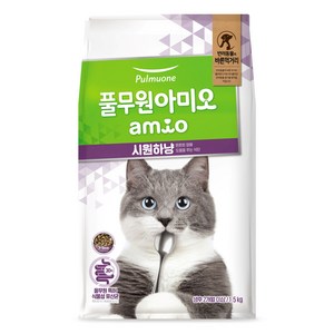 풀무원아미오 전연령 시원하냥 고양이 건식사료, 1.5kg, 1개, 닭