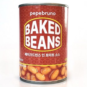 페페브루노 베이크드빈스 인 토마토 소스, 1개, 420g