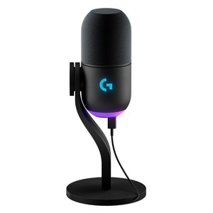 로지텍 YETI GX RGB 게이밍 마이크, 블랙, 988-000571(블랙)