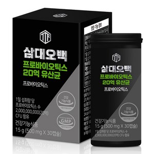 삼대오백 프로바이오틱스 사과식이섬유 유산균 15g, 30정, 1개