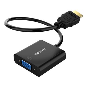 넥스트유 2526HVC HDMI to VGA RGB 변환 컨버터 젠더, NEXTU-2526HVC, 1개