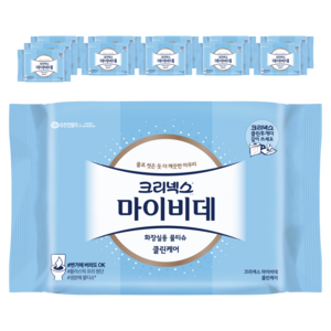 크리넥스 마이비데 클린케어 비데티슈, 55g, 50매입, 12개