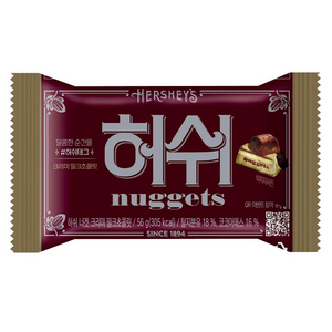 허쉬 너겟 크리미 밀크 초콜릿, 56g, 1개