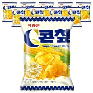 콘칲 초당옥수수 스낵, 40g, 10개