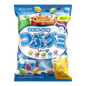 카수가이 쯔부구미 소다향, 65g, 1개