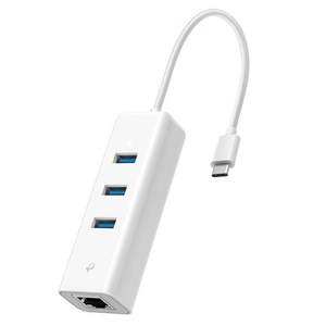 티피링크 USB C타입 3포트 허브 및 기가비트 이더넷 어댑터 UE330C, 혼합색상