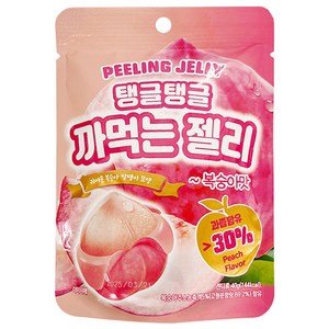 광동홍청 탱글탱글 까먹는 젤리 복숭아맛, 40g, 1개