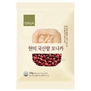 올가홀푸드 현미 국산팥 모나카, 104g, 1개