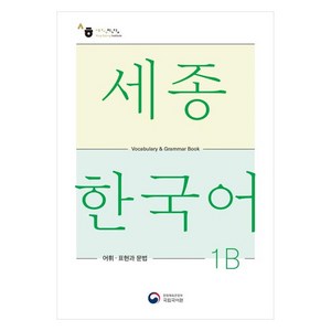 세종한국어 1B 어휘 표현과 문법(Sejong Koean Vocabulay and Gamma 1B), 공앤박