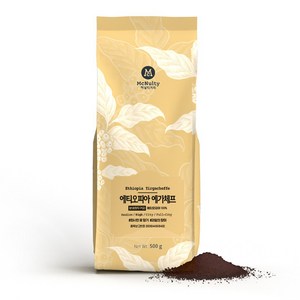 맥널티커피 에티오피아 예가체프 분쇄 원두 커피, 500g, 1개