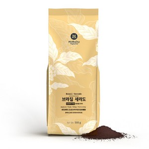 맥널티커피 브라질 세라도 분쇄 원두 커피, 500g, 1개