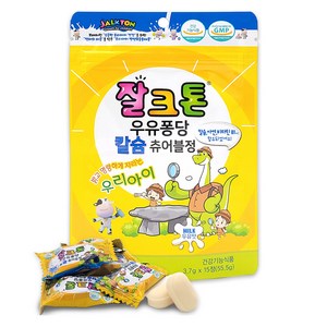 잘크톤 우유퐁당 칼슘 츄어블정 우맛 15p, 1개, 15정