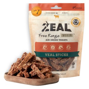 질 ZEAL 뉴질랜드산 강아지 수제간식, 송아지고기, 125g, 1개