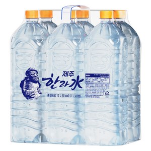 한라수 제주 무라벨, 2L, 6개