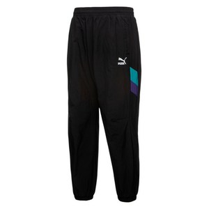 [PUMA]푸마_여성용_유니 레트로 컬러블록 우븐 팬츠_UNI RETRO COLOR BLOCK WOVEN PANTS_블랙_93333701