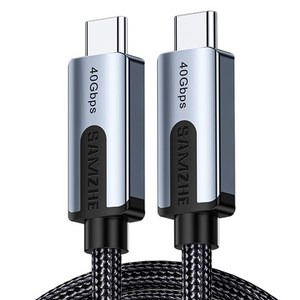 삼지 USB4 8K 40Gbps 240W C타입 to C타입 고속충전케이블, 1.8m, 혼합색상, 1개