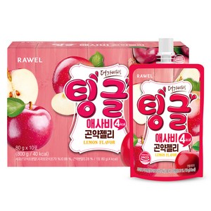 로엘 팅글 애사비 곤약젤리, 80g, 10개