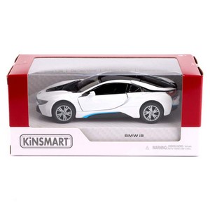 킨스마트 BMW i8 자동차 완구 KT5379, 화이트, 1개