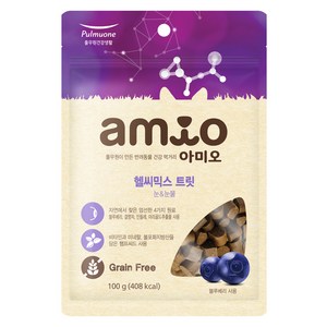 아미오 강아지 헬씨믹스 트릿 간식 눈 & 눈물, 100g, 1개