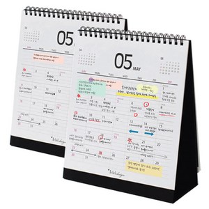 아이씨엘 Desk Calendar black 2025, 혼합색상, 2개