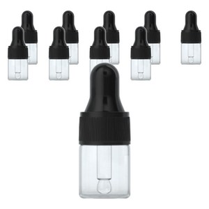 지앤와이 유리 투명 스포이드 공병 5ml, 10개, 블랙