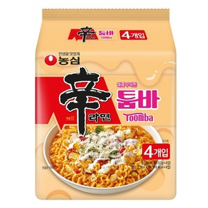 신라면 툼바 137g, 4개