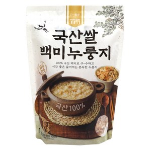 일일곡식 국산쌀 백미 누룽지, 1개, 1kg