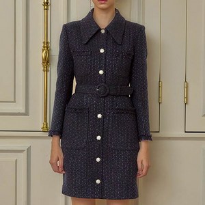 쥴리앤칼라 Calla97 Etoile Twinkle Tweed Dress