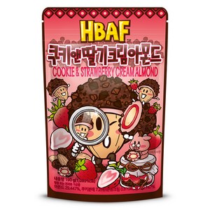 바프 쿠키앤딸기크림 아몬드, 1개, 190g