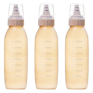 씨밀렉스 프리즐 3단 노즐 양념 소스통 오렌지, 500ml, 3개